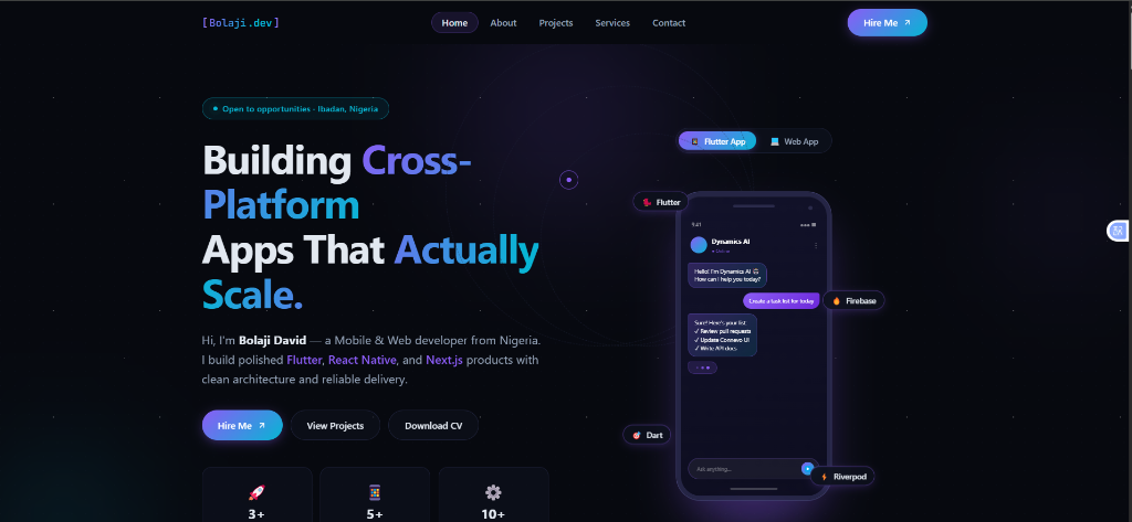 Portfolio Website preview